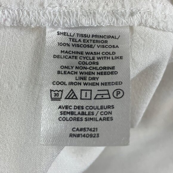 Ann Taylor LOFT Dolman Henley Everyday Shirt Sz M White #338C - Picture 10 of 10